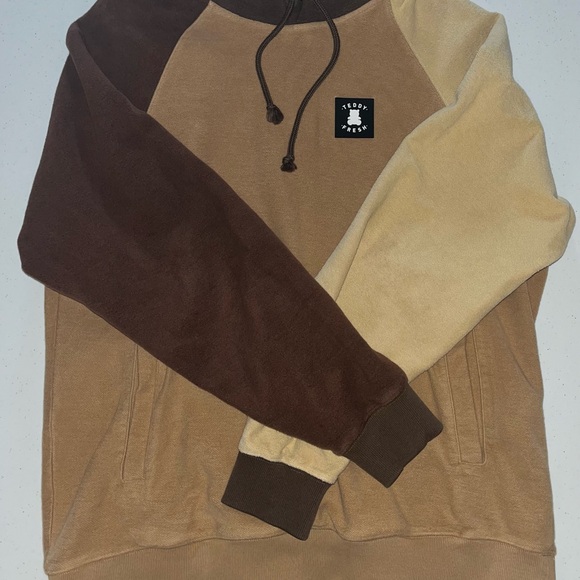 Teddy Fresh Reverse Fleece Color Block Hoodie - Picture 4 of 5